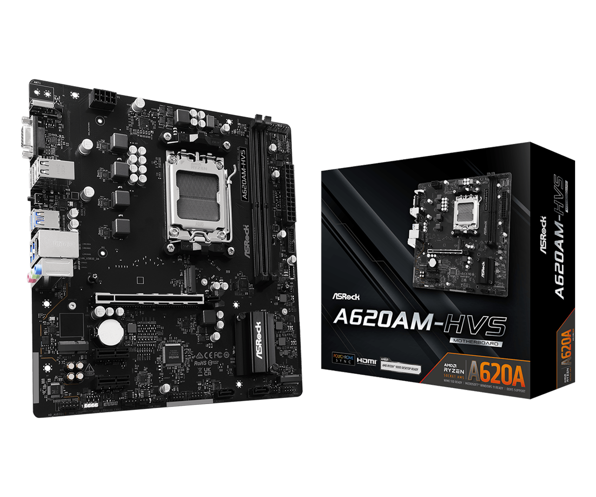 ASROCK A620AM-HVS DDR5 MOTHERBOARD